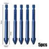 Multifunction Cross Hex Tile Bits For Glass Ceramic Concrete Carbide Hole Opener Hex Shank Triangular Drill Bit Power Tools