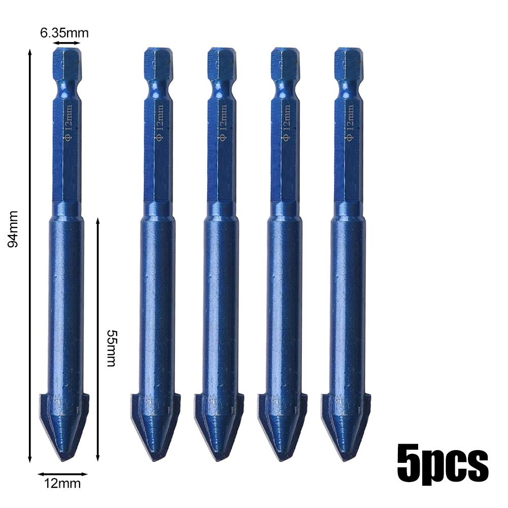 Multifunction Cross Hex Tile Bits For Glass Ceramic Concrete Carbide Hole Opener Hex Shank Triangular Drill Bit Power Tools