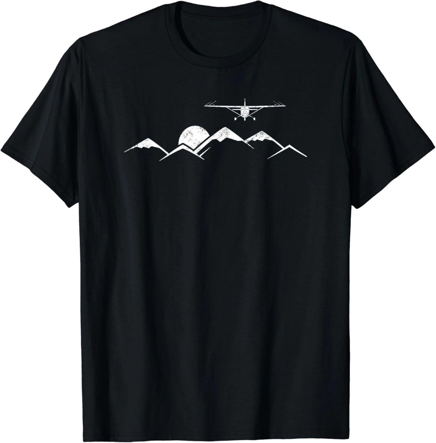 

Airplane Over Mountains Gift for Pilots Gift Unisex T-Shirt 3XL