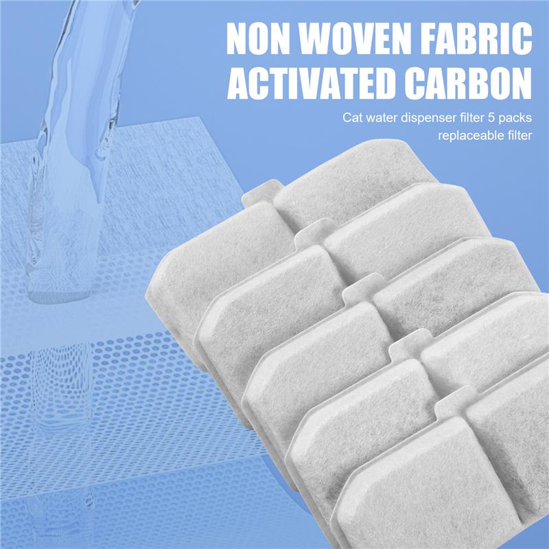 A96I-Cat Water Dispenser Filter 5 Packs Of Replaceable Filters, Suitable For 2 Liters CLEEBOURG Upgraded Water Dispenser