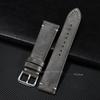 Cowhide Watch Strap Bracelet Vintage Genuine Leather 18mm 20mm 22mm 24mm Watchband Women Men Sport Quick Release Wristband