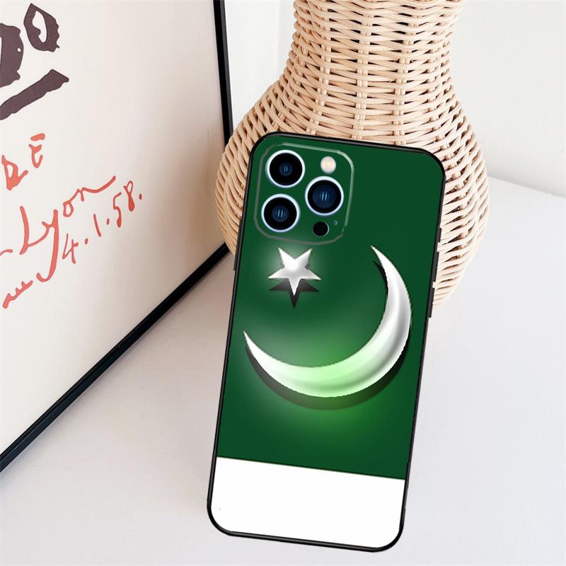 Pakistan Flag Phone Case For iPhone 16 Pro Max 15 14 13 11 12 17 Pro Max Mini 15 16 Plus 16e 17 Air Cover