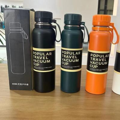 Large Capacity Stainless Steel Sling Thermos Cup Outdoor Portable Vacuum Sports Kettle Aike Space Pot Cross-border