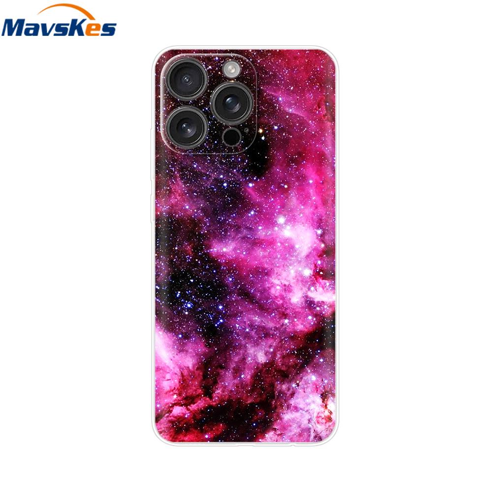 For iPhone 16 Pro Max Case Shockproof Silicone Bumper For Apple iPhone 16 Pro Max Plus Cover Soft TPU Phone Protector Shell Para