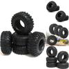 Rugged 2.2'' 120mm Dragon Claw Tires For 1/10 Axial Trx4 Rc Car With Foam Inserts