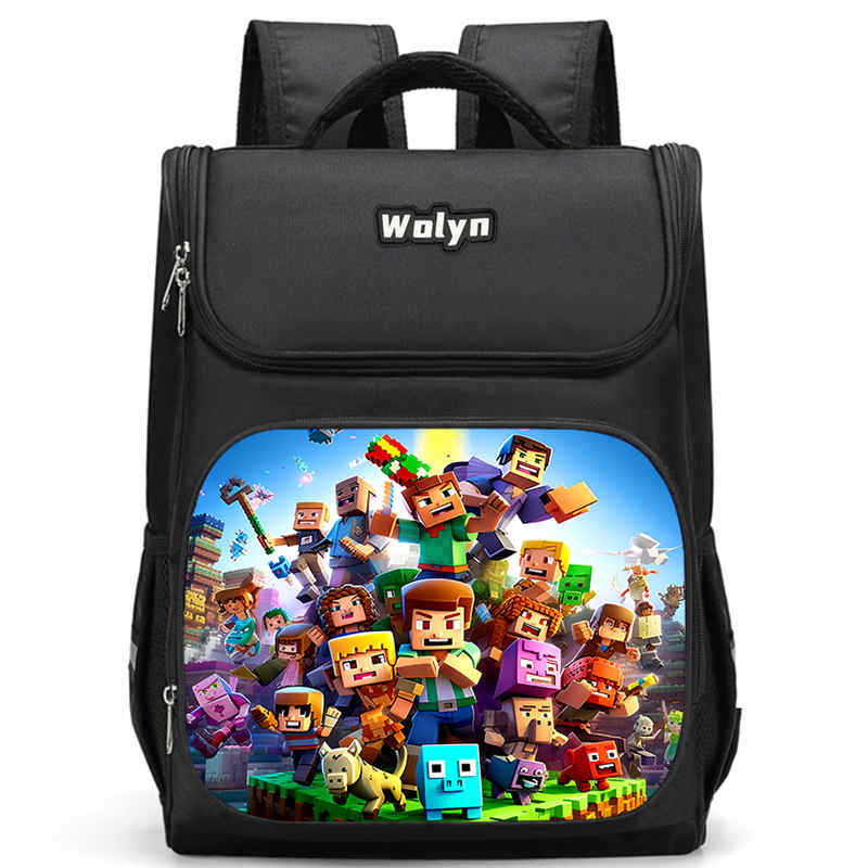 Minecraft Schoolbag Multi-Functional High-Value Spine Protection To Reduce The Burden, A Must-Have Comfortable Backpack For Students