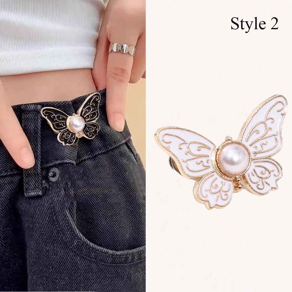 Cataramă Ajustabilă Tip Fluture pentru Talie, Cataramă Metalică Detașabilă, Închizătoare cu Capse Reutilizabilă, Instrument pentru Strângerea Taliei, Accesorii pentru Îmbrăcăminte