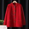 Autumn and Winter Grandma Cardigan Coat Chinese Style Winter Middle-aged and Elderly Mothers Dressed In Clothes Old Ladies Warm Sweater Top