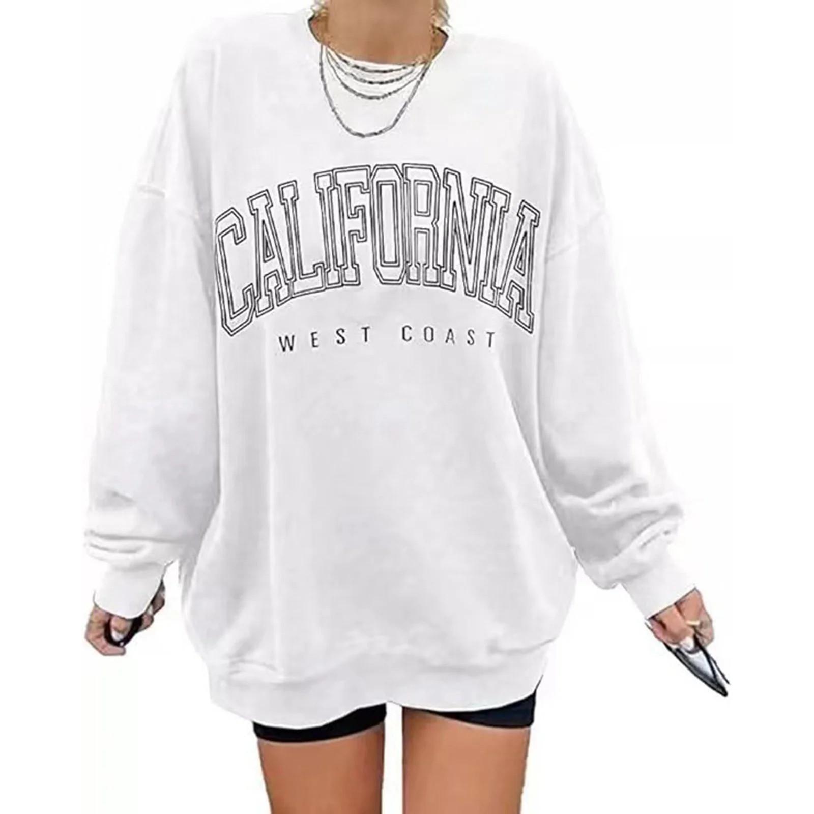 

Женская толстовка Спортивный пуловер с принтом для пар на День Святого Валентина Толстовка Пуловер Топ с длинными рукавами Повседневная толстовка Толстовка для пар S белый