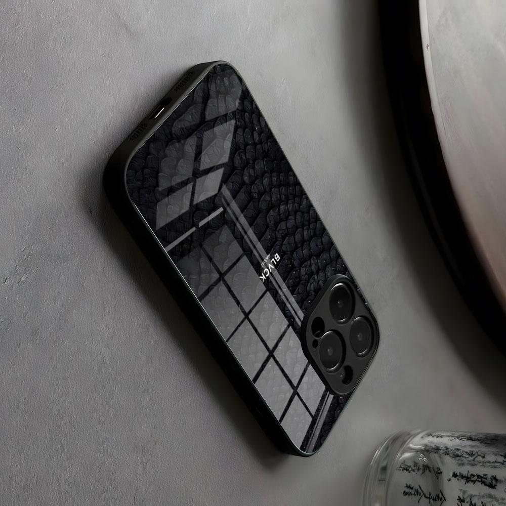 Snake Rose Skull Blvck Black Phone Case Wave Glass For IPhone17 Air 16 15 17 14 Pro Max 13 12 11 X XS XR Plus For Samsung S 25 2