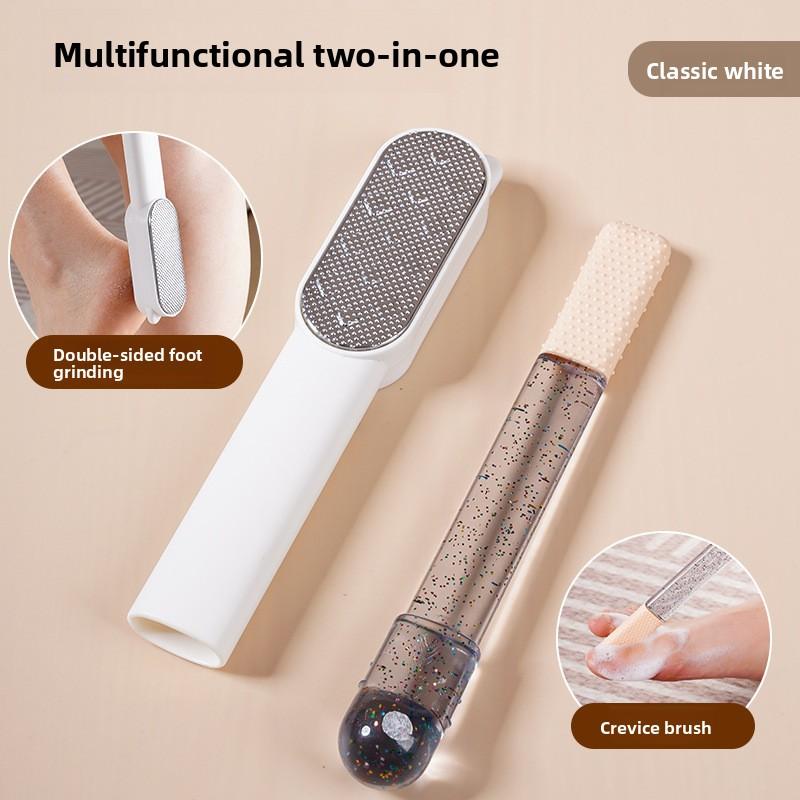 Двусторонняя щетка для пилинга стоп, бытовой камень для пилинга стоп «два в одном» для удаления омертвевшей кожи и мозолей 1pc
