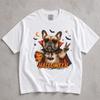 Spooky Frenchie Halloween Shirt, Funny French Bulldog Fall Tee, Skeleton Dog Apparel, Trick or Treat Spooky Season