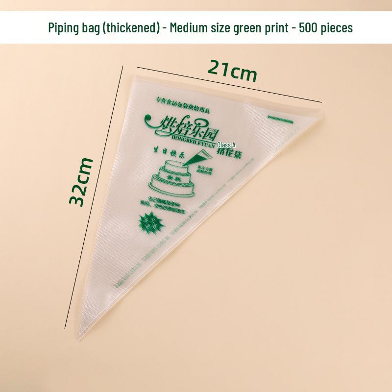 500-Piece Set of Thick Disposable Piping Bags for Cake Decorating and Cookie Icing