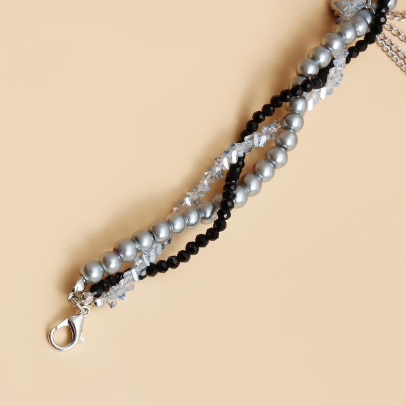 A52E Modern Teardrop Tassels Necklace Featuring Heart Pendant Crafted from Alloy Materials Comfortable and Stylish Outfits CN