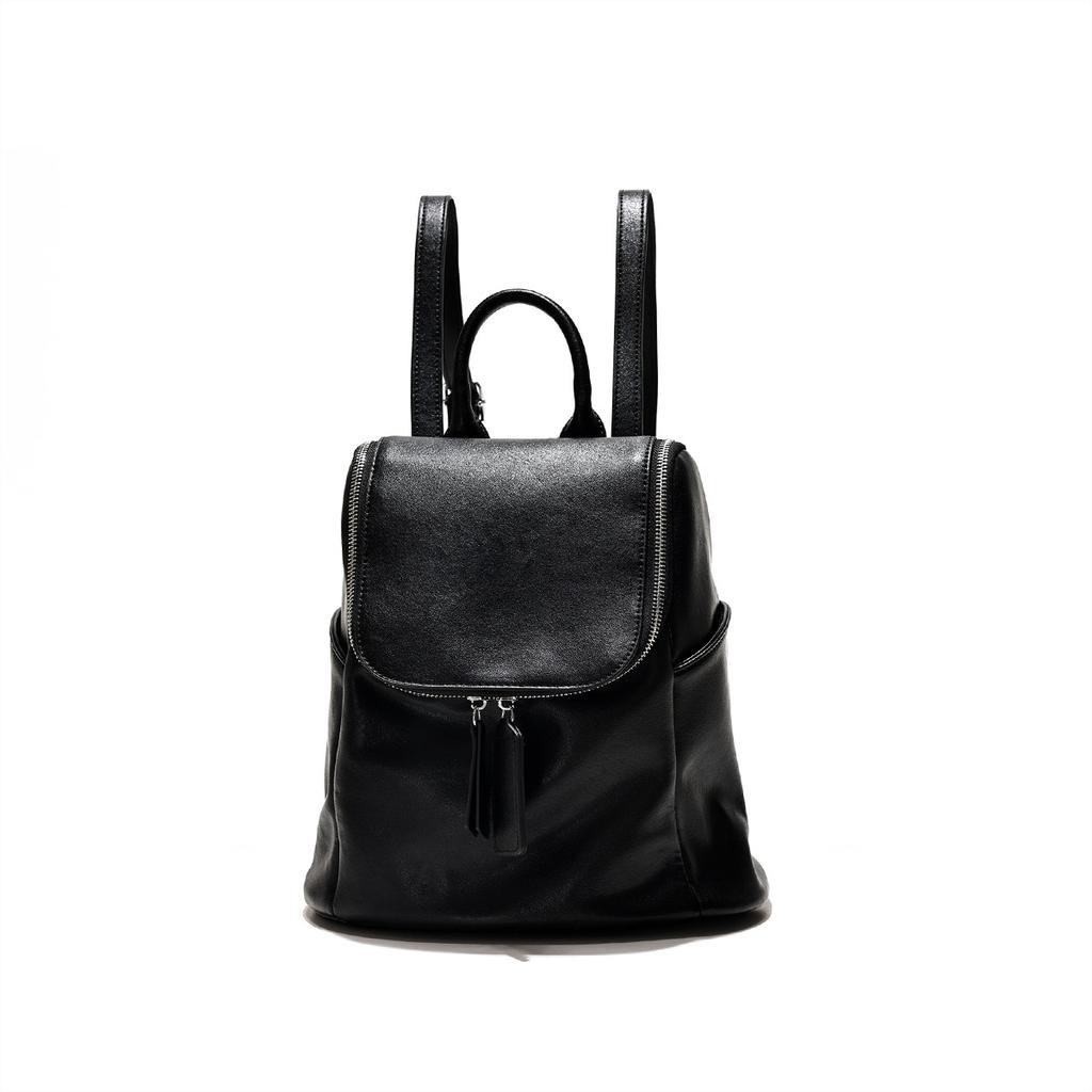 2025 Summer New Fashion Handbag, Niche High-End Korean Style Casual Large-Capacity Soft Leather Backpack
