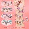 Schmuckherstellung DIY DIY Armband-Set mit Perlen und Aufbewahrungsbox für Mädchen Geschenk Acryl Europäische Perlen mit großem Loch Handgemachtes Set Spielzeug