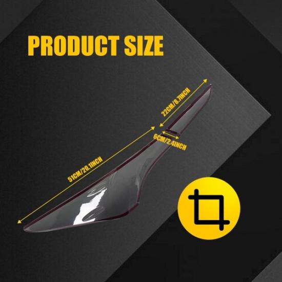 Smoked Tail Light Black Lamp Cover Guard Trim Bezels Fit Toyota Camry 2018-