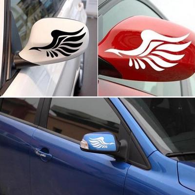 1 paio di adesivi riflettenti per specchietto retrovisore per auto e camion, stile ala
