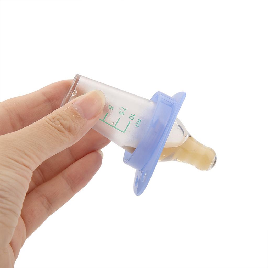 10ml Baby Feeder, Safe Food Grade Silicone Nipple Design Liquid Dispenser with Scale Display, Prevents Spilling, Easy Cleaning, Ideal for Feeding Ju