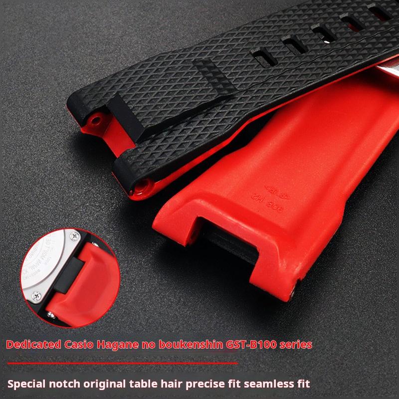 High quality Silicone Watch Strap for Casio G-Shock GST-W120L S130L S310 B100 GST-W100G Men Rubber Wristband watchband Bracelet