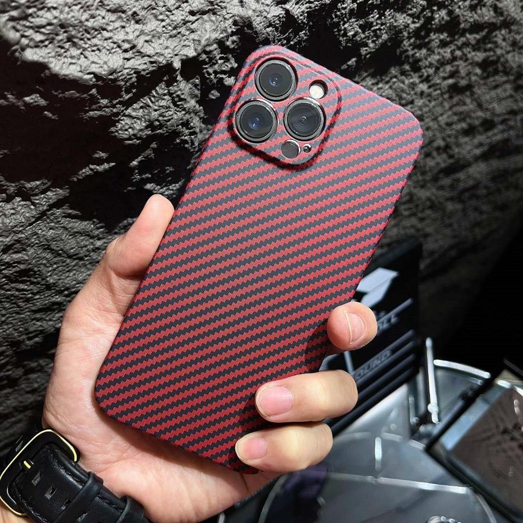 Applicable To Apple 11 Carbon Fiber Pattern PC Mobile Phone Case iphone11PROMAX Kevlar Ultra-thin All-inclusive Protective Case