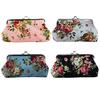 Orion Poșetă pentru monede pentru femei Geanta pentru bani Husă Portofel Chei Husă pentru carduri Motiv cu flori mari Hasp