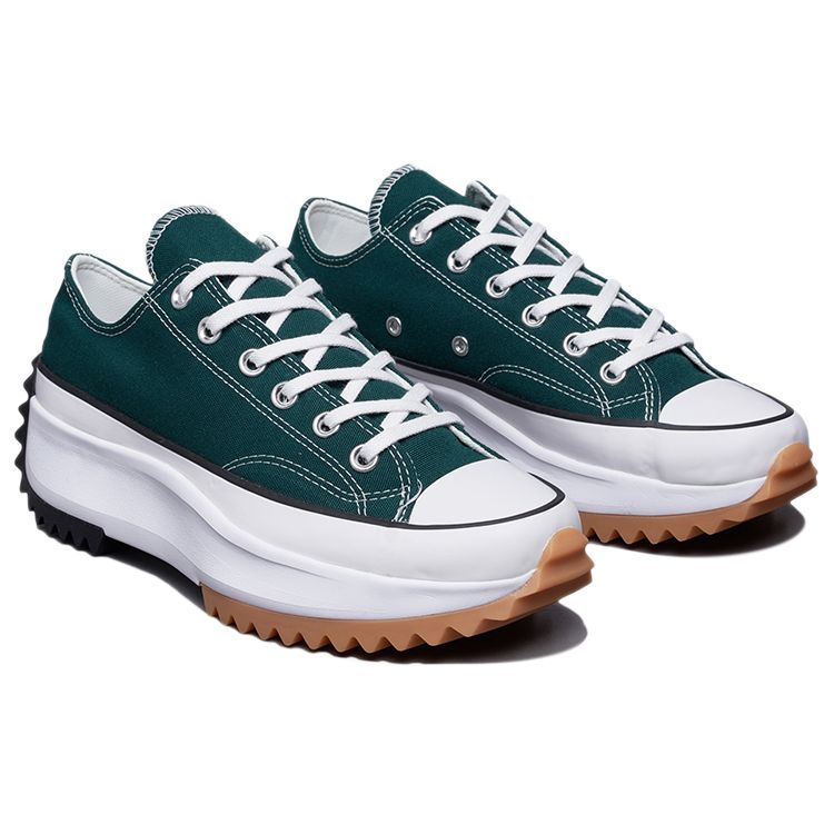 Converse Run Star Hike Comfortable Casual Low-Top Canvas Shoes Unisex Sneakers Dark-Green 172492C