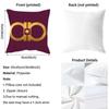 Fashion F-FerragamoS Cushion Cover Pattern Printed Pillowcase for Living Room Sofa Cushion Cover & Bedroom Decor