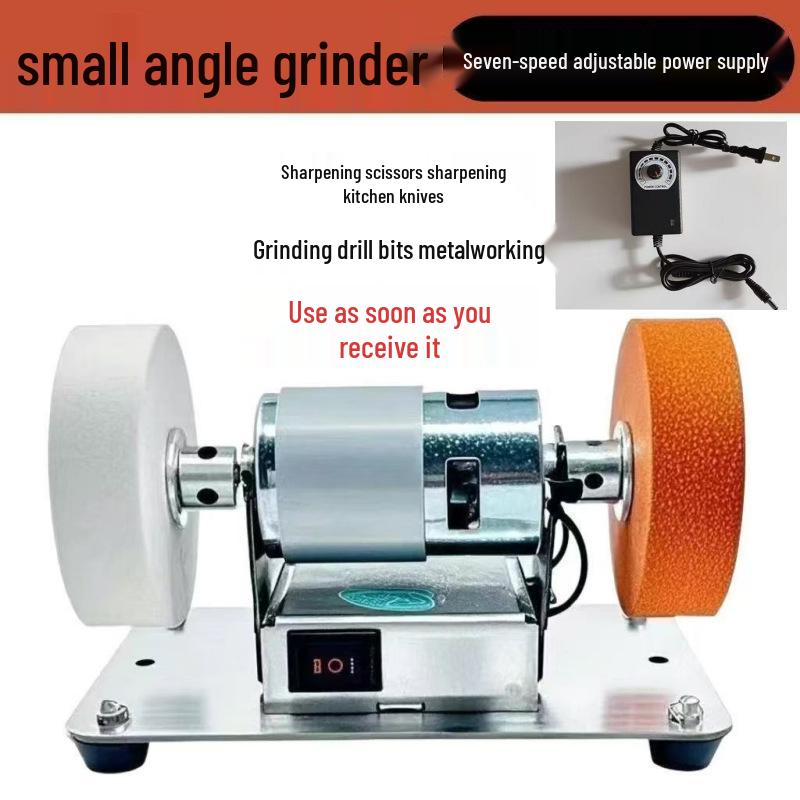 

Компактный настольный точильный станок с грубым и тонким кругами - Бесступенчатая электрическая машина для шлифовки, полировки, заточки, сверления.