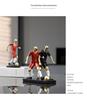 Elegant Mini Football Player Figurine for Home Decor