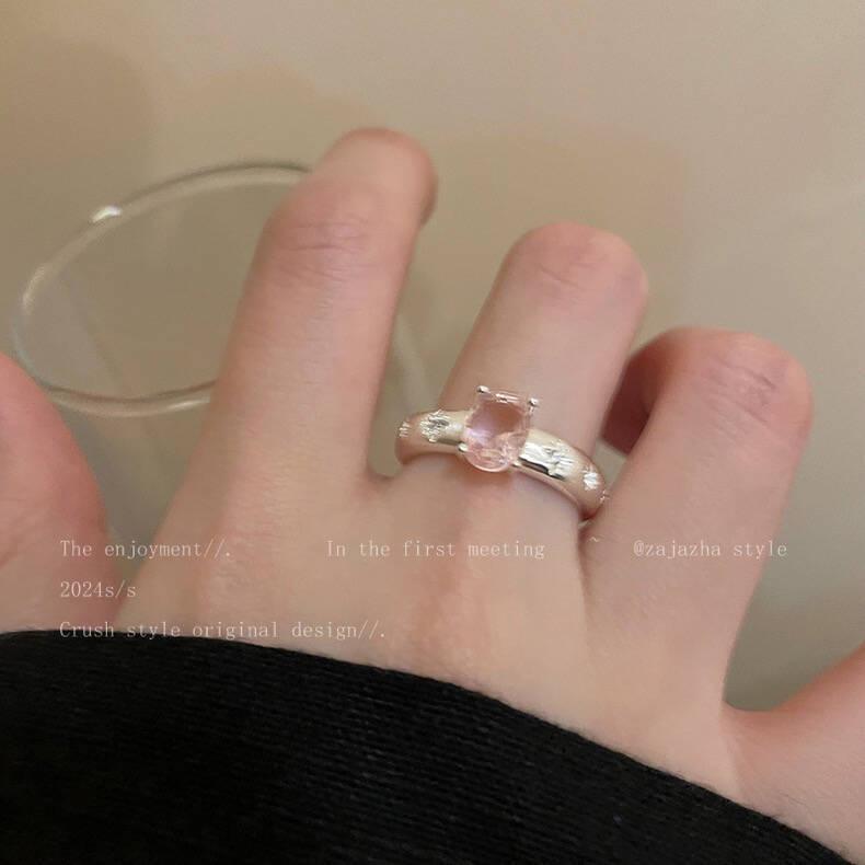 Bague ouverte polyvalente style coréen: Tempérament Élégant, Design de Personnalité Simple pour Femmes et Couples