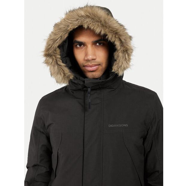 Winter Jacket Didriksons Rick 505475, Black, Standard Fit