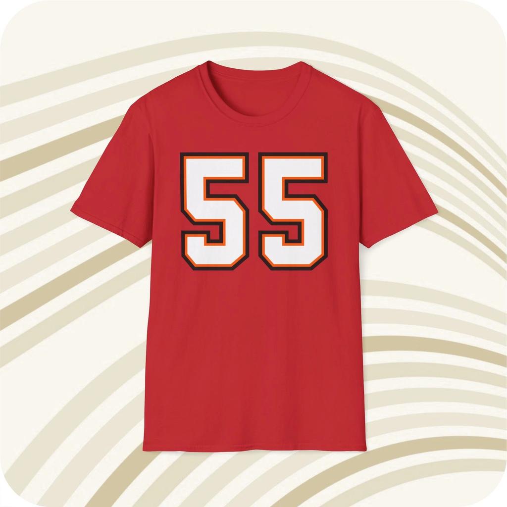 Derrick Brooks Tampa Bay Buccaneers #55 NFL Jersey T Shirt - Front & Back Print