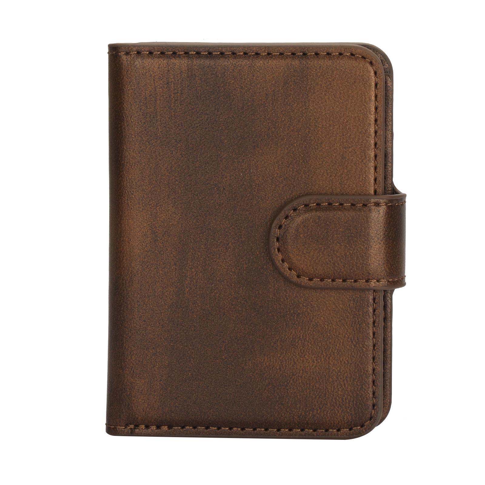 

Apple 16 Pro Max Leather Magnetic Wallet Case with Detachable Cover for iPhone 15 iPhone 16 Pro темно-коричневого кольору