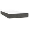 347729 vidaXL Matelas de lit à ressorts ensachés Gris foncé 90x200 cm epaisseur 20 cm