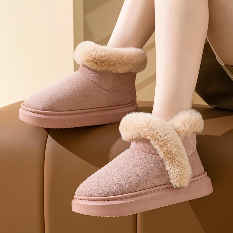 Women's Winter Cotton High-Top Boots: Warm, Non-Slip, Thick-Soled, Plus Velvet.