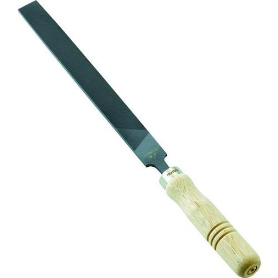 TRUSCO Ironworking File with Wooden Fine 200mm Blade Handle, Flat, Grit, Length, THI200-03-S
