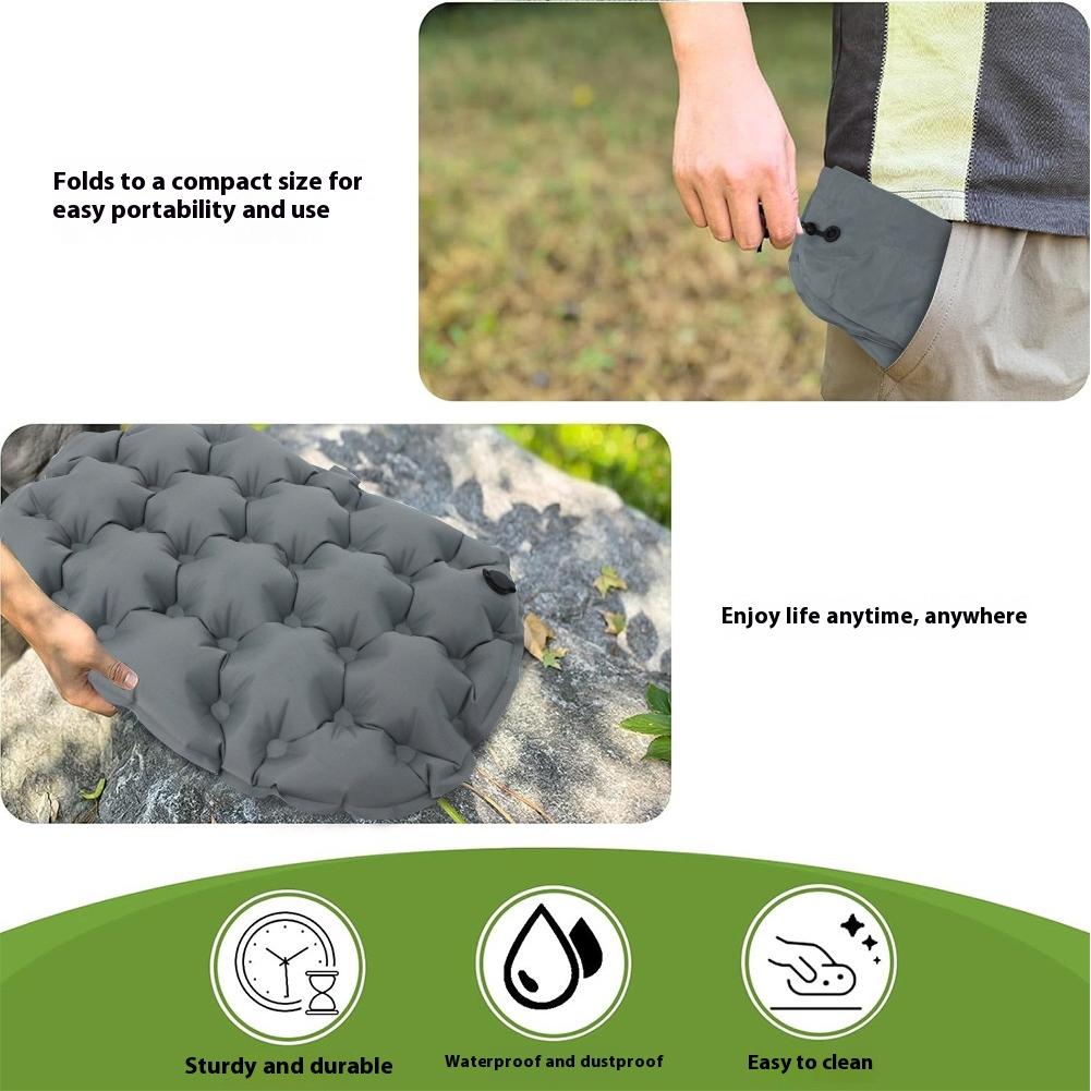 Inflatable Seat Cushion Portable Air Cushion Camping Chair Pad Camping Sitting Pad Inflatable Mattress for Hiking Backpacking