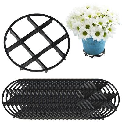 Plant Saucer Flower Pot Bracket Drainage Rack Stand Anti Rotting Root Reusable Mesh Pad Plastic Gardening Round Planters Support