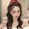 F2#Three-layer satin bow - Red