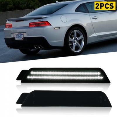 2x Auto Geräucherte Hinterradkotflügel LED Weiße Seitenmarkierungsleuchte Für Chevrolet 10-15 Camaro