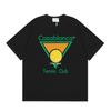 Casablanca American-style Loose Short-sleeved Shirt Black C36