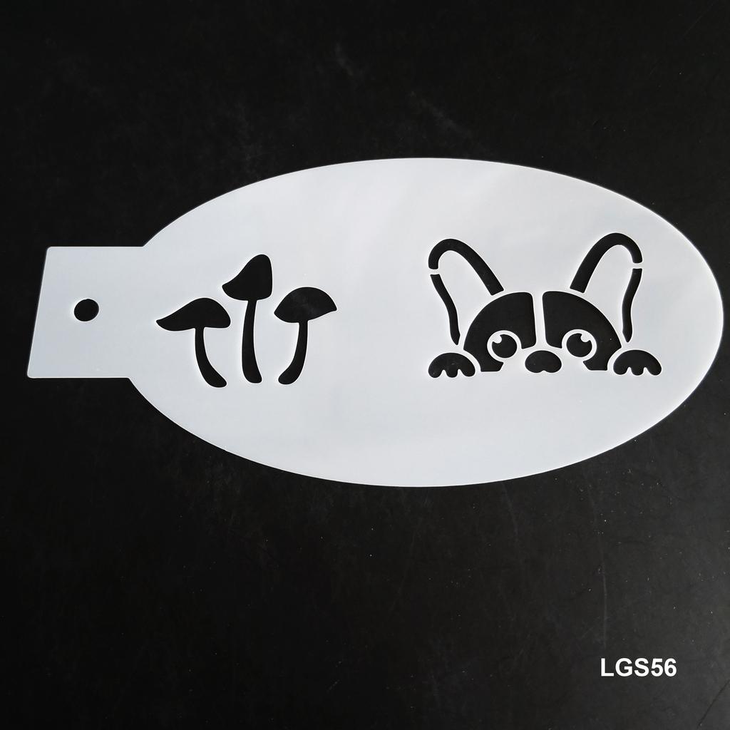 New Face Painting Stencils Templates Professional Body Art Dolphin Deer Butterfly Plastic Makeup Tools