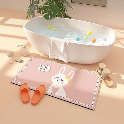 Cartoon Badezimmer weiche Kieselgur-Bodenmatte, Badezimmer-Bodenmatte, Duschraum stark saugfähige Anti-Rutsch-Matte