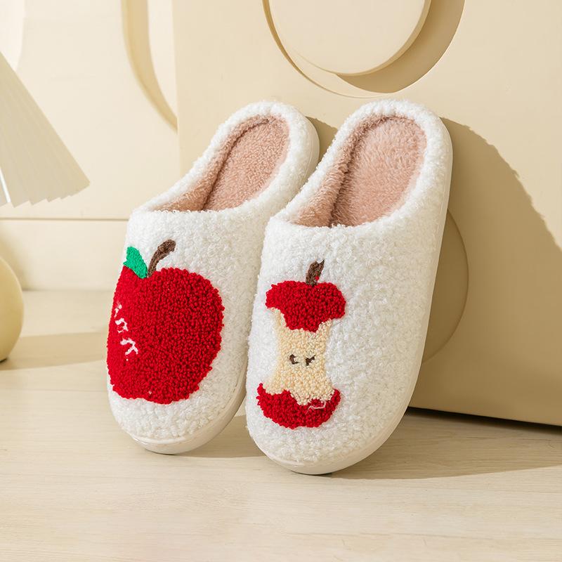 Cotton Slippers, Cartoon Home Plush Shoes, Warm and Dirt-resistant