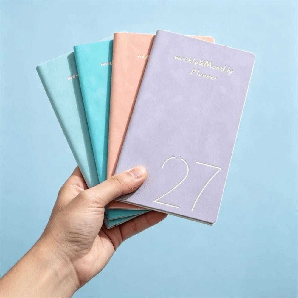 Daily Planning 2027 A6 Planner Notebook Portable Daily Planner New PU Notebook  School Supplies
