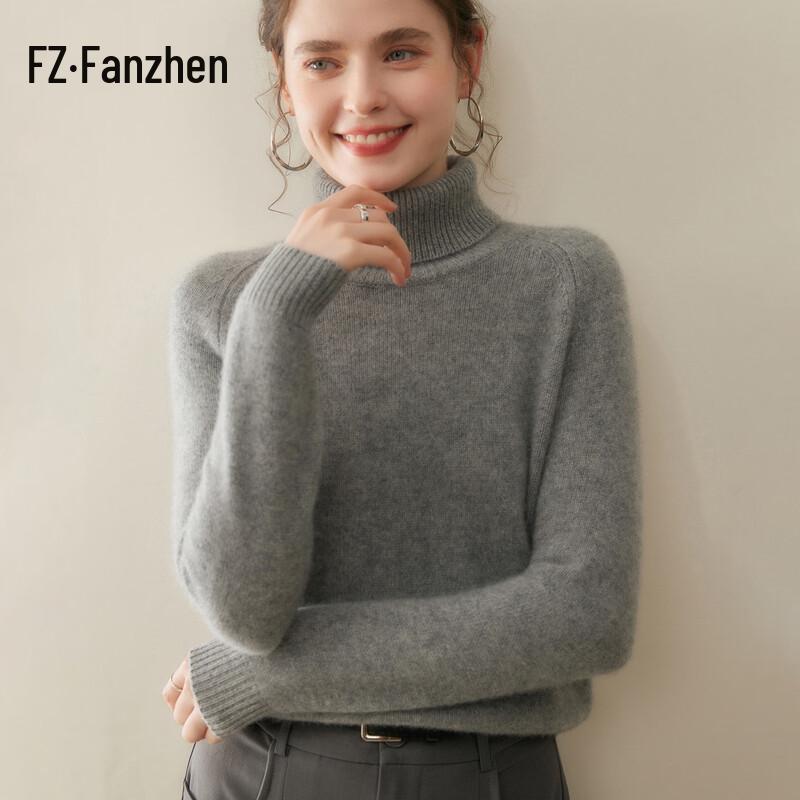 FanZhen Women's Winter Cashmere Turtleneck Sweater