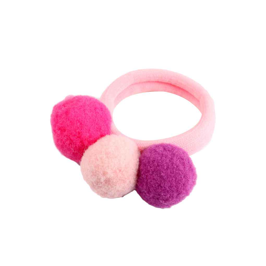 

Lovely Elastic Kids Girls Soft Ball Hairband Rope Ring Hair Headwear Accessories