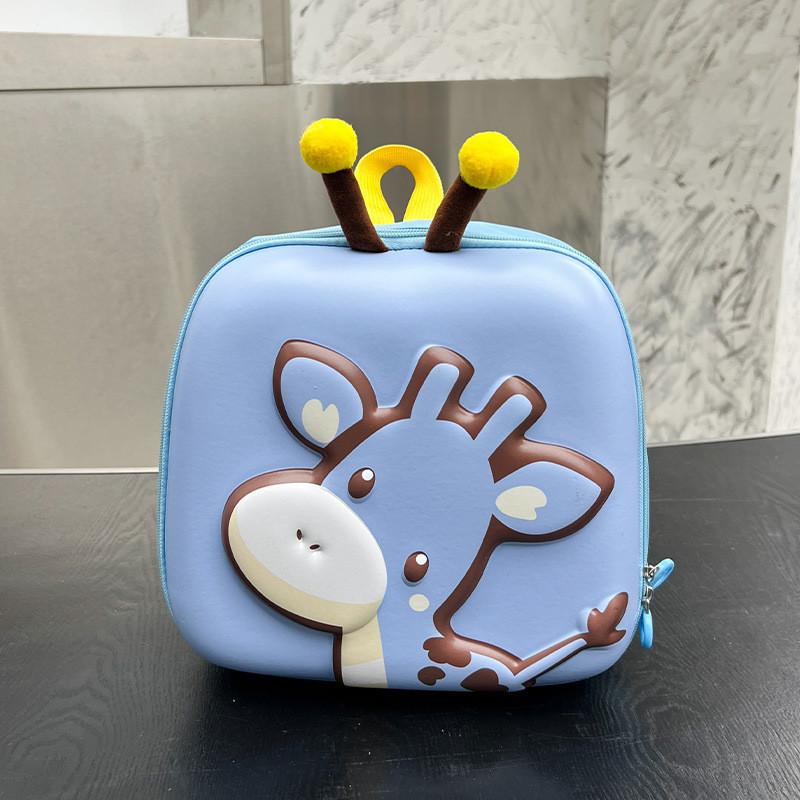 Adorable Cartoon Deer Eva Shell Backpack For Kids Unisex Cute Nursery Schoolbag