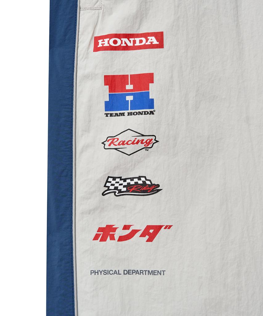 PHYPS MOTORCYCLE Nylon Multi Logo Pants White